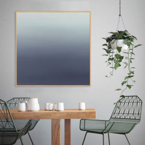 Quadro - Rachel Moya - Degradê Azul Sereno Quadrado