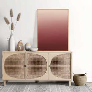 Quadro - Rachel Moya - Degradê Marsala Díptico N 01