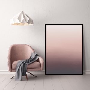 Quadro - Rachel Moya - Degradê Roxo e Rosa Díptico N 01