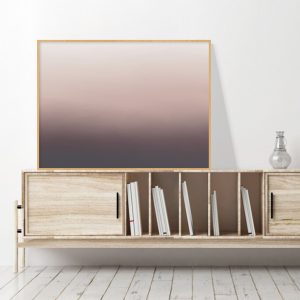 Quadro - Rachel Moya - Degradê Roxo e Rosa Horizontal