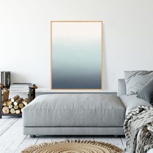 Quadro - Rachel Moya - Degradê Tons de Azul Díptico N 01