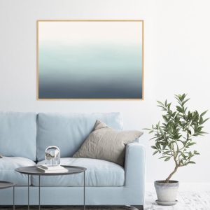 Quadro - Rachel Moya - Degradê Tons de Azul Horizontal