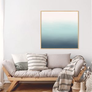 Quadro - Rachel Moya - Degradê Tons de Azul Quadrado