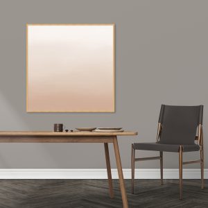 Quadro - Rachel Moya - Degradê Tons de Bege Quadrado
