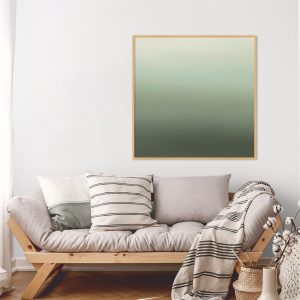 Quadro - Rachel Moya - Degradê Verde Militar Quadrado