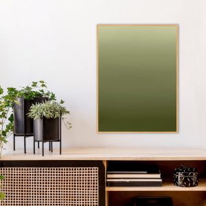 Quadro - Rachel Moya - Degradê Verde Musgo Díptico N 01