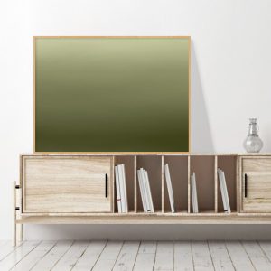 Quadro - Rachel Moya - Degradê Verde Musgo Horizontal