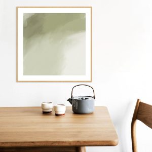 Quadro - Rachel Moya - Green Abstract 02 Quadrado