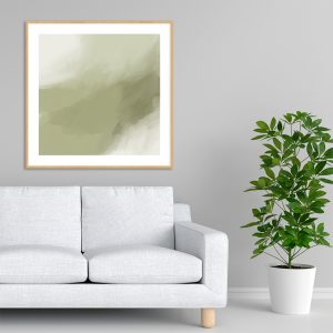 Quadro - Rachel Moya - Green Abstract Quadrado