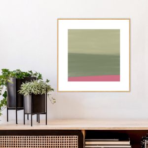 Quadro - Rachel Moya - Green And Pink Minimal