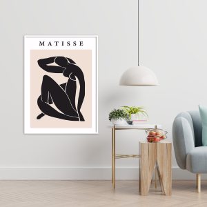 Quadro - Rachel Moya - Inspirado Matisse Nu Rose E Noir