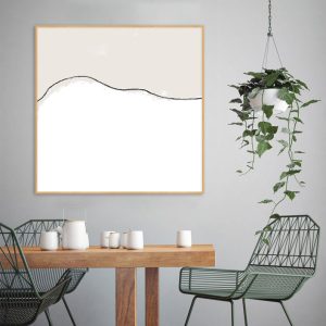 Quadro - Rachel Moya - Landscape Line Neutral Quadrado