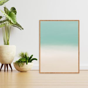 Quadro - Rachel Moya - Mar Degradê Turquesa Claro Díptico N 01