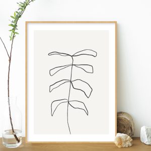 Quadro - Rachel Moya - Minimal Leaf 01