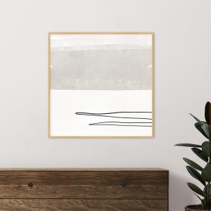 Quadro - Rachel Moya - Modern Minimal 02 Neutral Quadrado