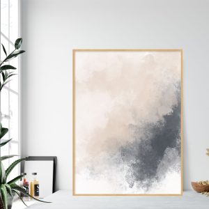 Quadro - Rachel Moya - Navy And Beige Mist N 01