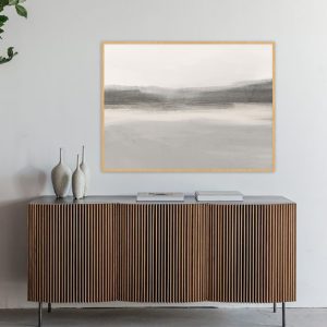 Quadro - Rachel Moya - Neutral Gray Minimal Horizontal