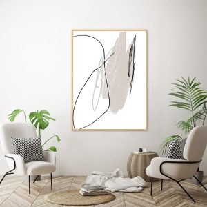Quadro - Rachel Moya - Neutral Lines And Strokes