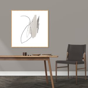 Quadro - Rachel Moya - Neutral Lines And Strokes Quadrado