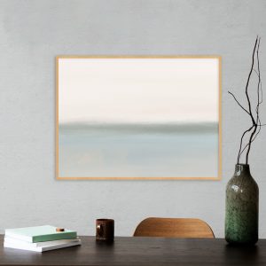 Quadro - Rachel Moya - Paisagem Verde E Azul Horizontal