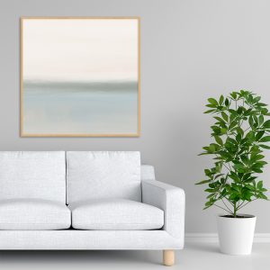 Quadro - Rachel Moya - Paisagem Verde E Azul Quadrado