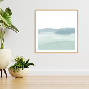 Quadro - Rachel Moya - Pinceladas Aquareladas Quadrado