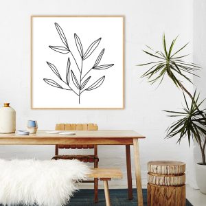 Quadro - Rachel Moya - Ramo Fine Line 01 Quadrado