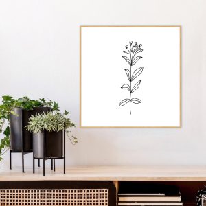 Quadro - Rachel Moya - Ramo Fine Line Quadrado 02