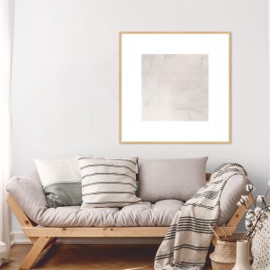Quadro - Rachel Moya - Serene Neutral Com Borda Branca Quadrado
