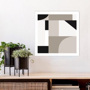 Quadro - Rachel Moya - Urban Shapes Neutral Quadrado