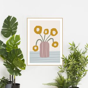 Quadro - Rachel Moya - Vaso De Flores Colorido 01