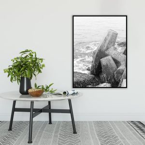 Quadro - Michel Fraitag - Waves Crashing Black White