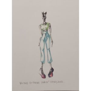 Obra de Arte - Paula L. Stein - Bichos Urbanos : Zebra (A5)