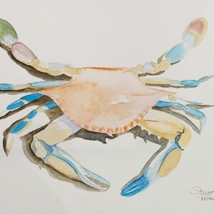 Obra de Arte – Carangueijo Aquarela  – Gilson Esteves